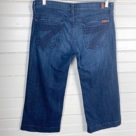 7 For All Mankind Dojo Capri Jeans Size 29 - Picture 4 of 6